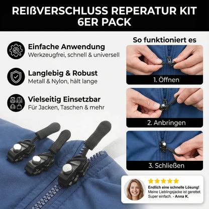 Reißverschluss Reparatur Set – Schnell & Einfach Fixen